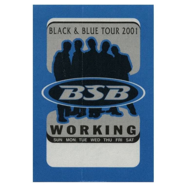 Backstreet Boys 2001 Black & Blue Concert Tour Working Backstage Pass