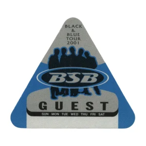 Backstreet Boys 2001 Black & Blue Concert Tour Guest Backstage Pass