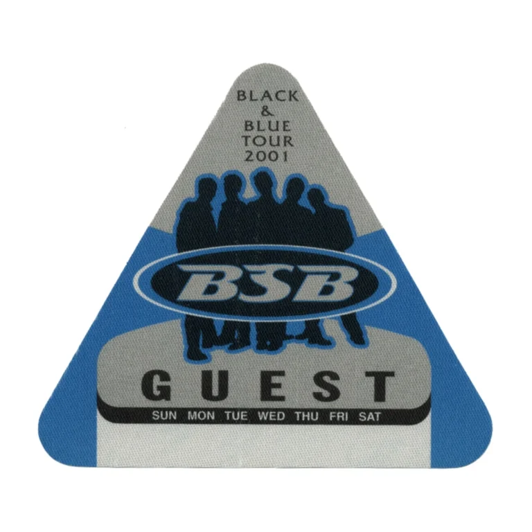 Backstreet Boys 2001 Black & Blue Concert Tour Guest Backstage Pass