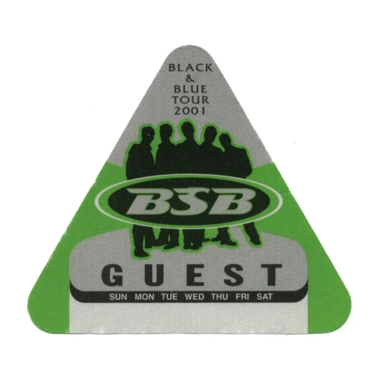 Backstreet Boys 2001 Black & Blue Concert Tour Guest Backstage Pass
