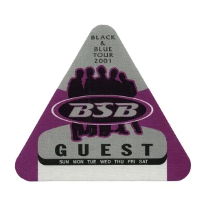 Backstreet Boys 2001 Black & Blue Concert Tour Guest Backstage Pass