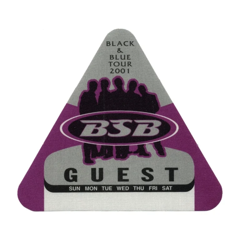 Backstreet Boys 2001 Black & Blue Concert Tour Guest Backstage Pass