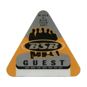 Backstreet Boys 2001 Black & Blue Concert Tour Guest Backstage Pass