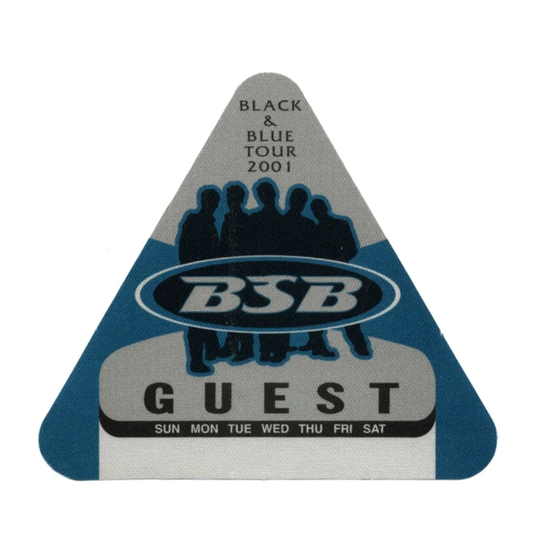Backstreet Boys 2001 Black & Blue Concert Tour Guest Backstage Pass