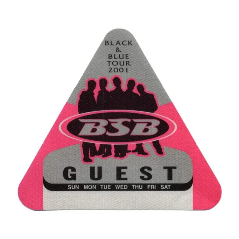 Backstreet Boys 2001 Black & Blue Concert Tour Guest Backstage Pass