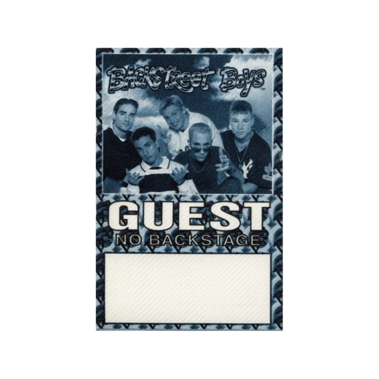 Backstreet Boys 1998 Backstreet's Back Concert Tour Guest Backstage Pass