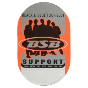 Backstreet Boys 2001 Black & Blue Concert Tour Support Backstage Pass