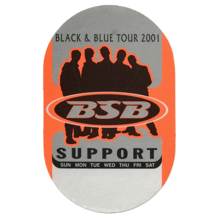 Backstreet Boys 2001 Black & Blue Concert Tour Support Backstage Pass