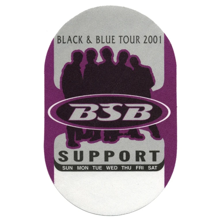 Backstreet Boys 2001 Black & Blue Concert Tour Support Backstage Pass