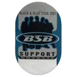 Backstreet Boys 2001 Black & Blue Concert Tour Support Backstage Pass