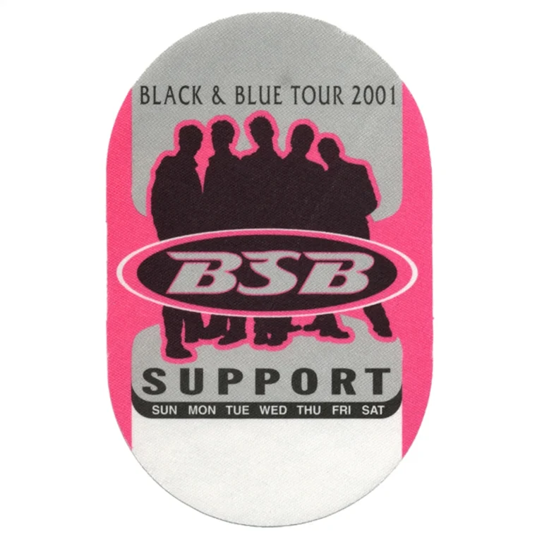 Backstreet Boys 2001 Black & Blue Concert Tour Support Backstage Pass