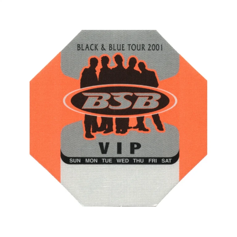 Backstreet Boys 2001 Black & Blue Concert Tour VIP Backstage Pass