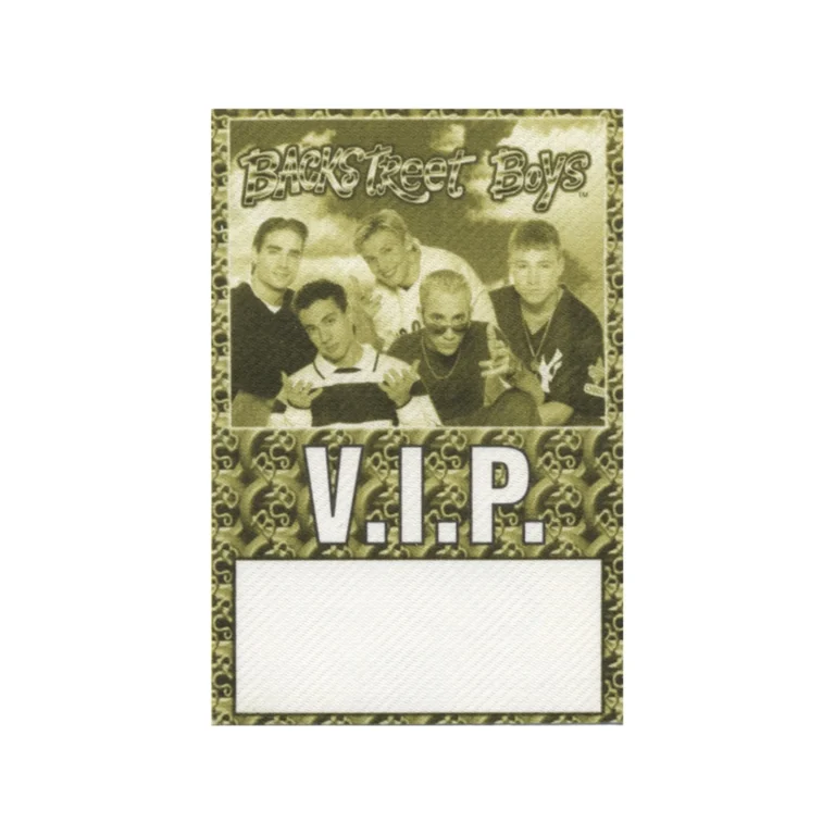Backstreet Boys 1998 Backstreet's Back Concert Tour VIP Backstage Pass