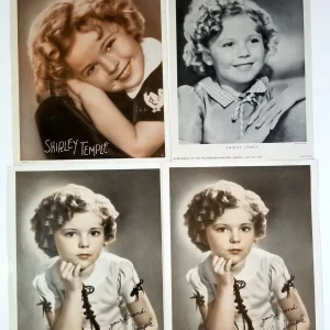 Shirley Temple Set of 4 Vintage Original Childhood Studio Photos 1930's RARE