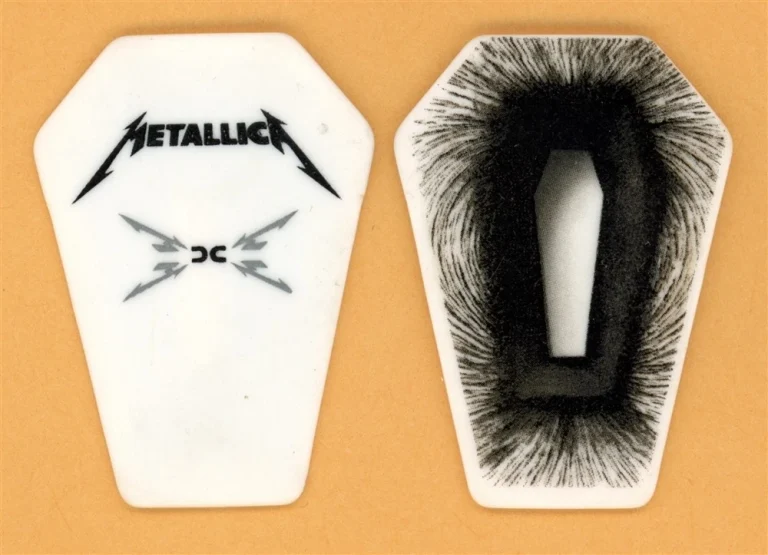 Metallica James Hetfield Vintage Guitar Pick - 2009 Death Magnetica Tour
