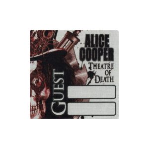 Alice Cooper 2009 Theatre of Death Concert Tour Guest Backstage Pass