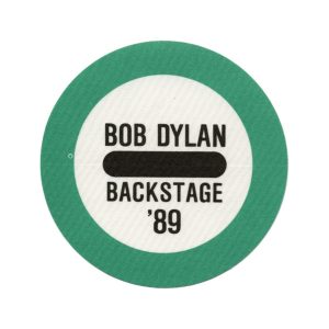 Bob Dylan 1989 Oh Mercy Concert Tour VIP Backstage Pass