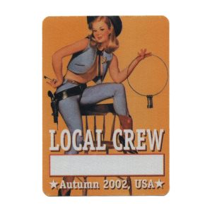 Bob Dylan 2002 Love and Theft Concert Tour Local Crew Backstage Pass