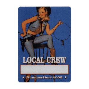 Bob Dylan 2002 Love and Theft Concert Tour Local Crew Backstage Pass