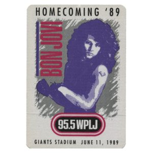 Bon Jovi 1989 New Jersey Concert Tour Radio 95.5 WPLJ Promo Backstage Pass
