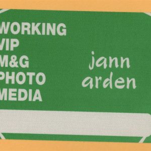 Jann Arden 1997 Happy? Concert Tour Backstage Pass