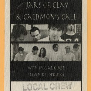 Jars of Clay 2002 The Eleventh Hour Concert Tour VIP Backstage Pass