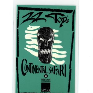ZZ Top 1996 Continental Safari tour WARNER Laminated Backstage Pass RARE ONLY 1