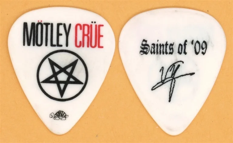 Motley Crue Vince Neil Vintage Guitar Pick - 2009 Saints of Los Angeles Tour