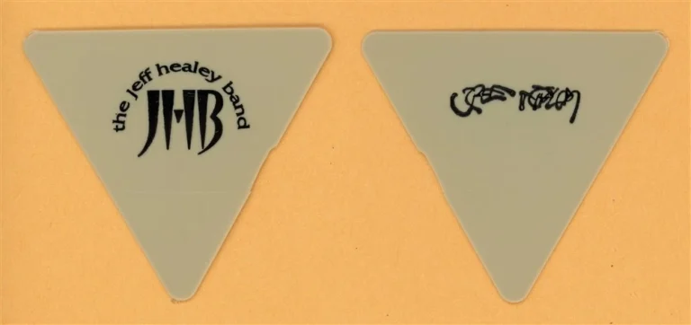 Jeff Healey Vintage Guitar Pick - 1988 See the Light Tour
