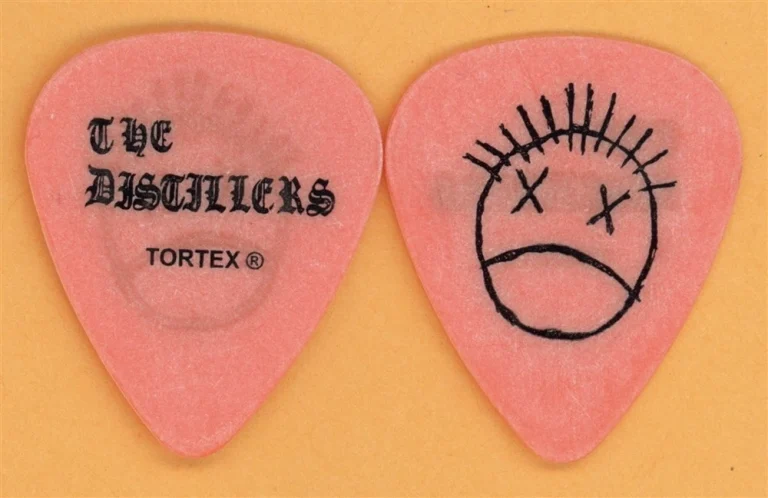 The Distillers Ryan Sinn Vintage Guitar Pick - 2003 Coral Fang Tour