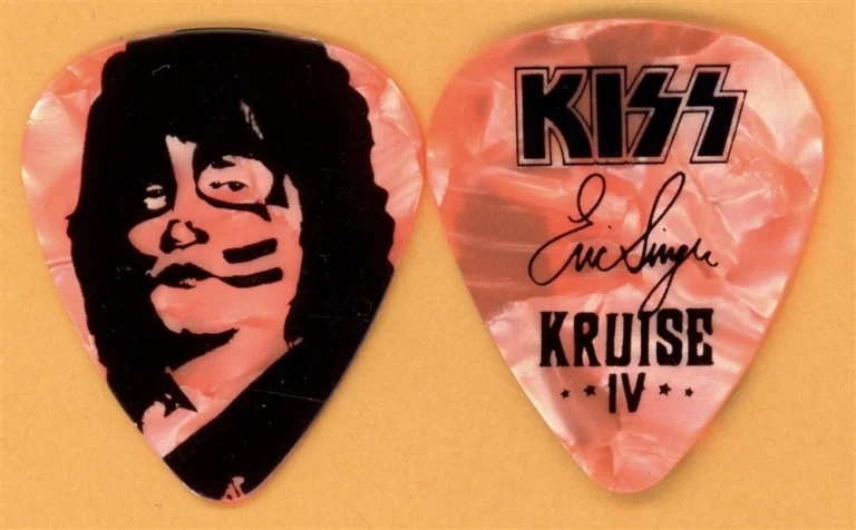 KISS Eric Singer Vintage Guitar Pick - 2014 Kruise IV Tour
