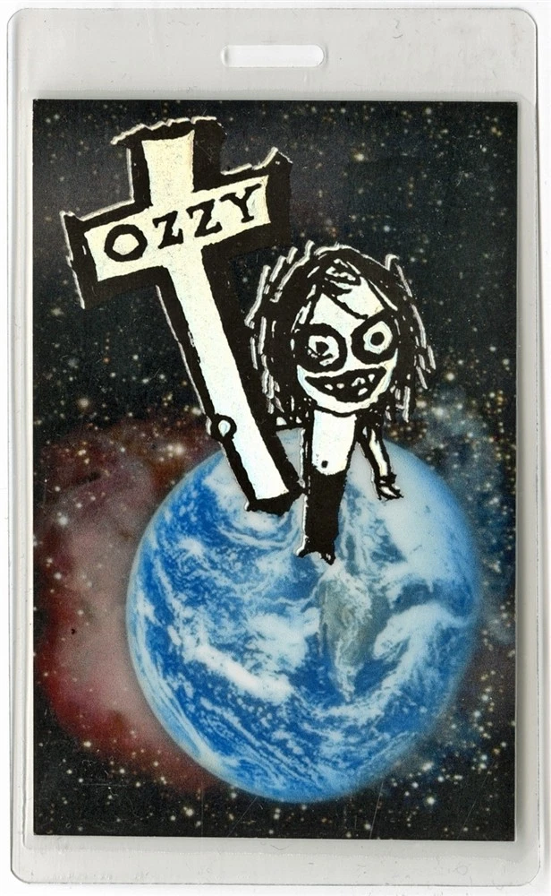 Ozzy Osbourne 1996 Ozzmosis Concert Tour Laminated Backstage Pass