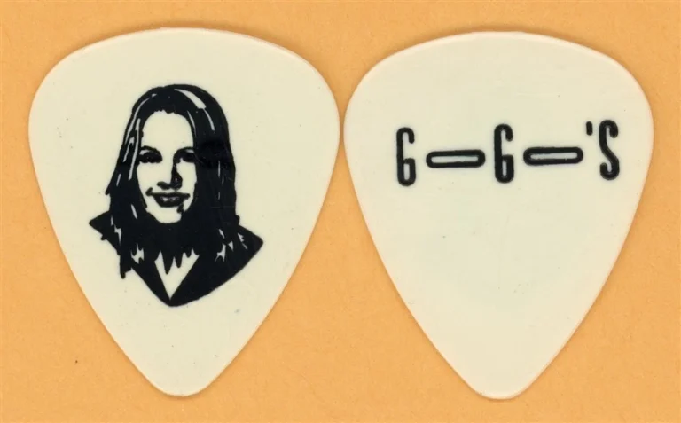 The Go-Go's Charlotte Caffey TAN Vintage Guitar Pick - 1999 Reunion Tour