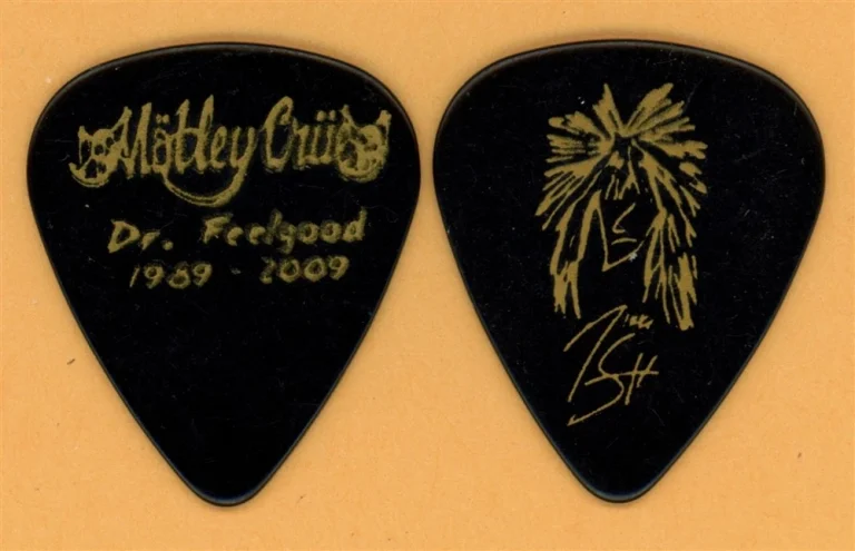 Motley Crue Nikki Sixx Vintage Guitar Pick - 2009 Dr. Feelgood 20th Tour