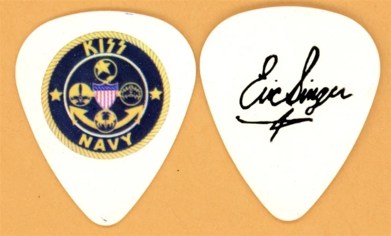 KISS Eric Singer NAVY Vintage Guitar Pick - 2012 KISS Kruise II Tour