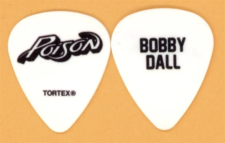Poison Bobby Dall Vintage Guitar Pick - 2012 Rock Of Ages Tour