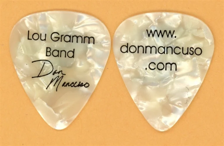 Foreigner Lou Gramm Don Mancuso Vintage Guitar Pick - 2009 US Tour