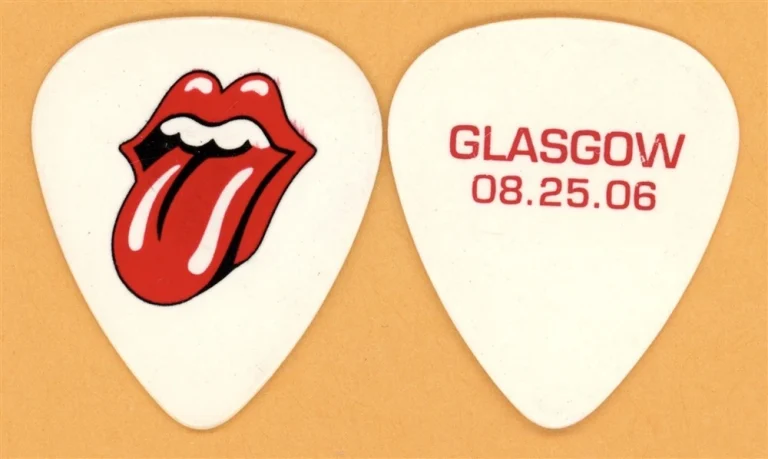 Rolling Stones Keith Richards Glasgow Guitar Pick - 2006 Bigger Bang Tour