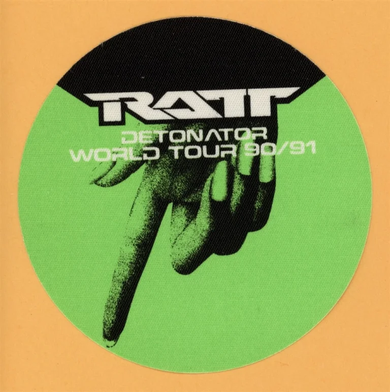 Ratt 1990 Detonator Concert Tour Guest Backstage Pass