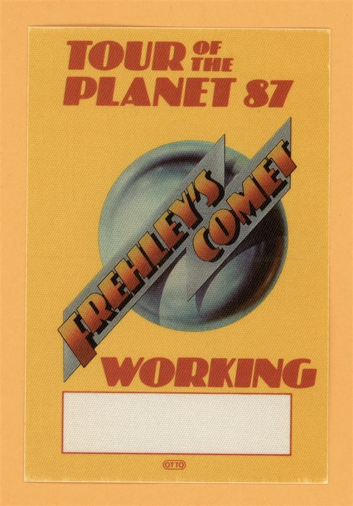 Frehley's Comet 1987 KISS Concert Tour WORKING Backstage Pass