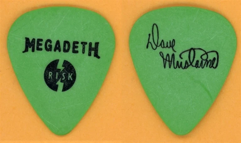 Megadeth Dave Mustaine Vintage Guitar Pick - 1999 Risk Tour
