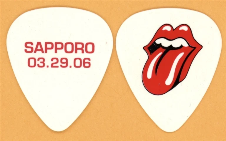 Rolling Stones Keith Richards SAPPORO Guitar Pick - 2006 Bigger Bang Tour