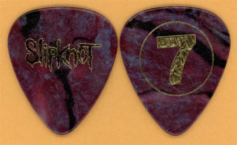 Slipknot Mick Thomson 7 Vintage Guitar Pick - 2009 All Hope Is Gone Tour