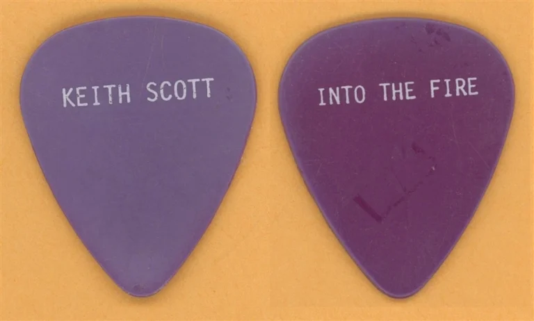 Bryan Adams Keith Scott Vintage Guitar Pick - 1987 Into The Fire Tour