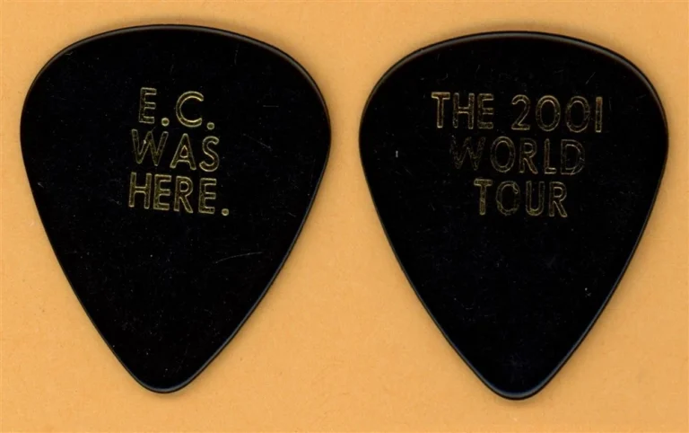 Eric Clapton EC Was Here Vintage Guitar Pick - 2001 World Tour