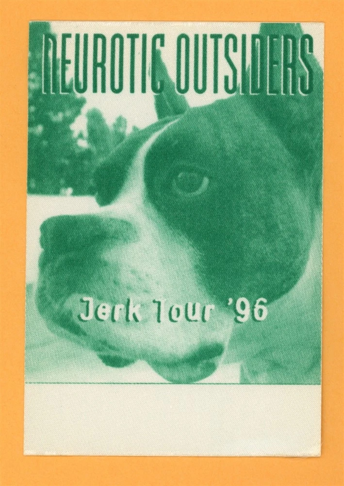 Neurotic Outsiders Vintage Satin Backstage Pass - 1996 Jerk Tour