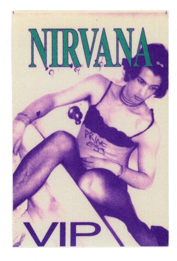 Nirvana 1993 In Utero Concert Tour VIP Backstage Pass