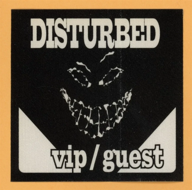 Disturbed 2000 The Sickness Tour VIP Backstage Pass