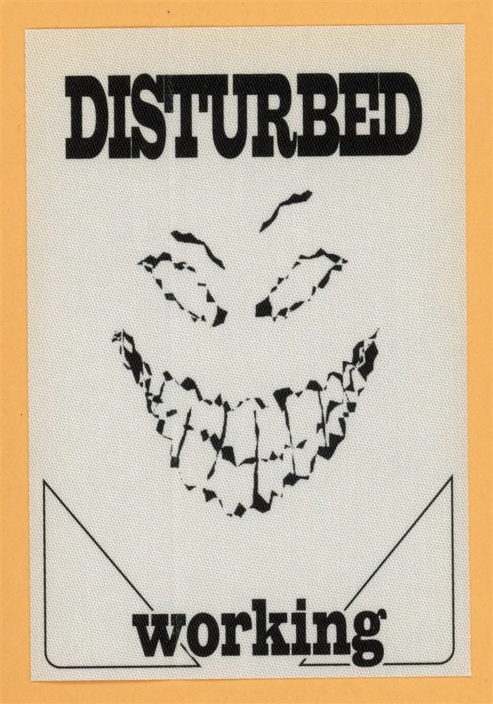 Disturbed 2000 The Sickness Tour WORKING Backstage Pass
