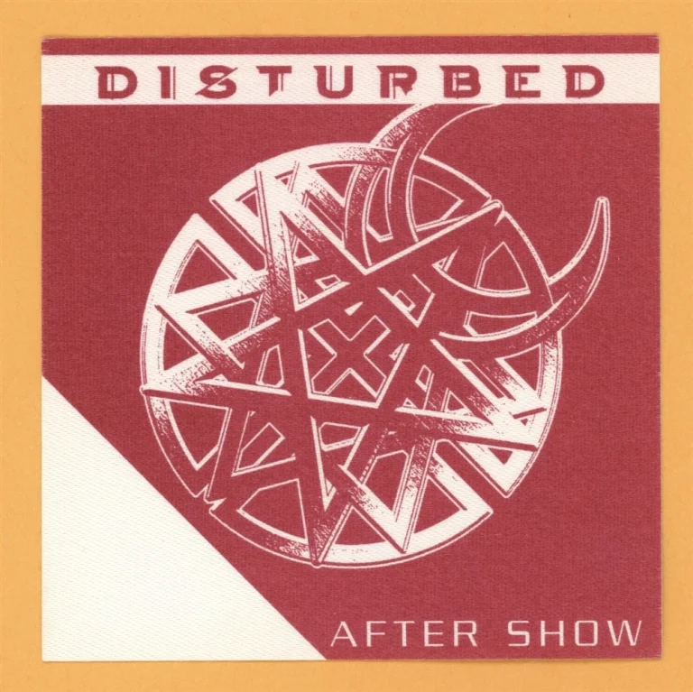 Disturbed 2002 Believe Tour AFTER SHOW Backstage Pass
